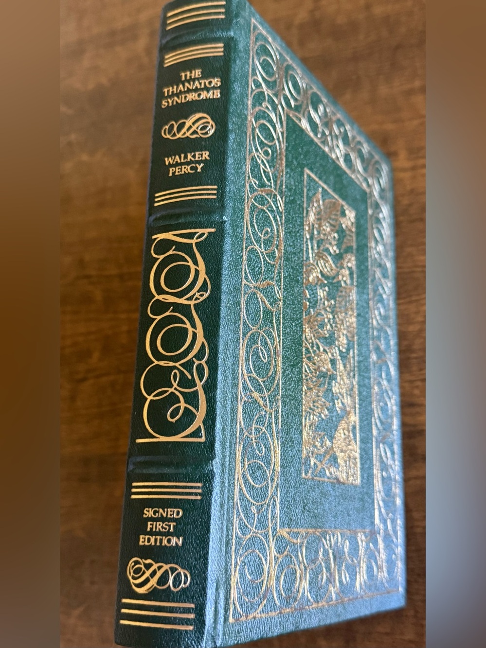 Franklin Library 1987 Signed 1st Edition Green Leather-Bound & Gold Gilded